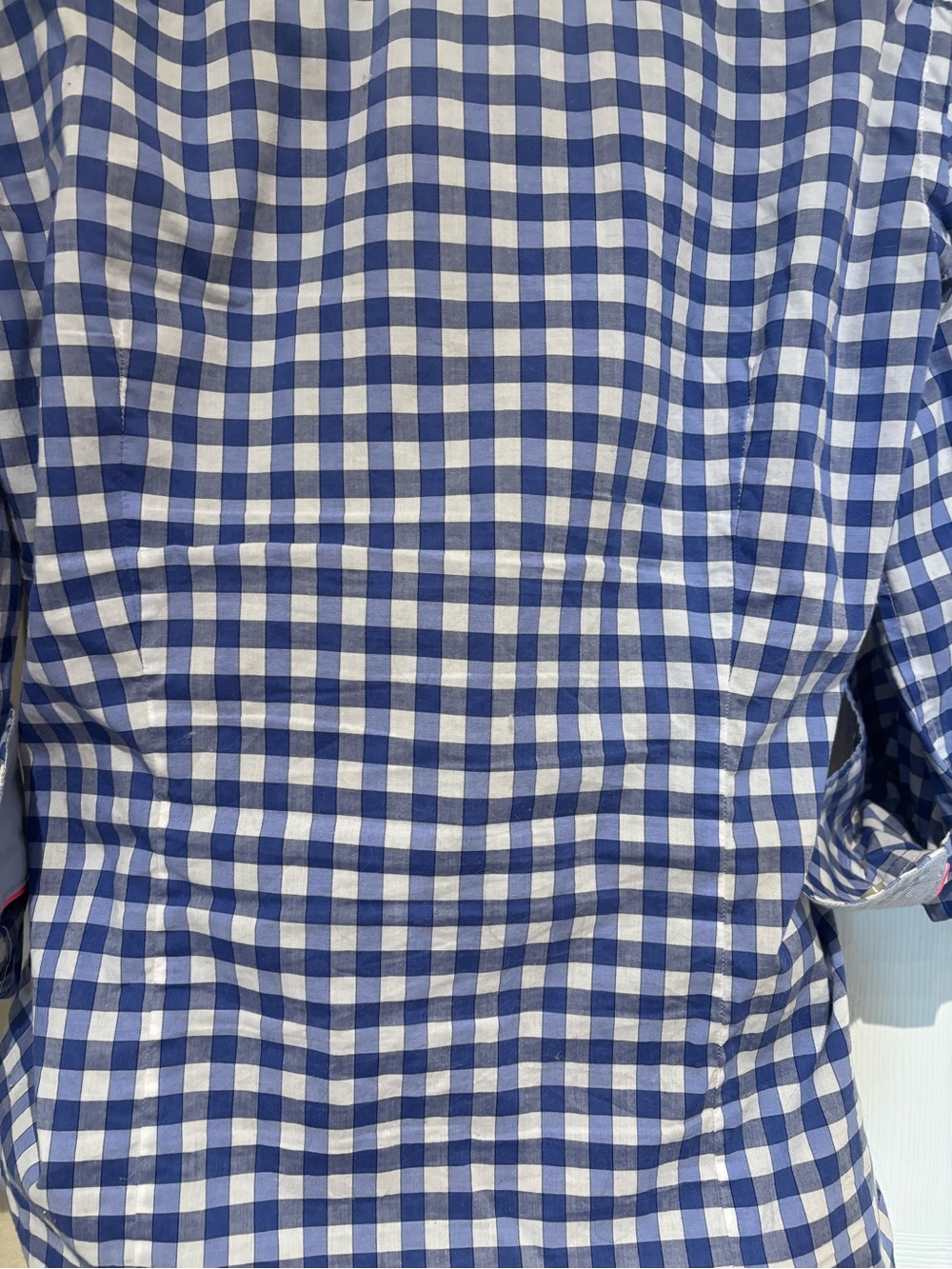 Banana Republic Blue and White Gingham Shirt - Picture 4 of 5